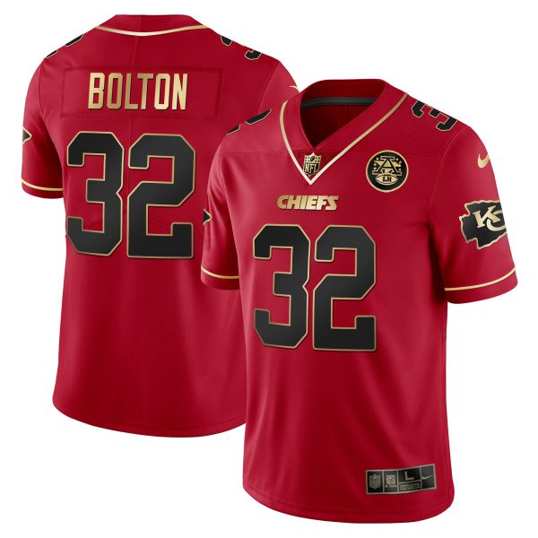 Men's Chiefs Vapor Black Red Gold Limited - All Stitched - Image 51