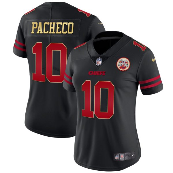 Chiefs Black Red Vapor Jersey - All Stitched - Image 14