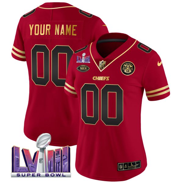 Chiefs Super Bowl LVIII Patch Vapor Custom Jersey V2 - All Stitched - Image 10