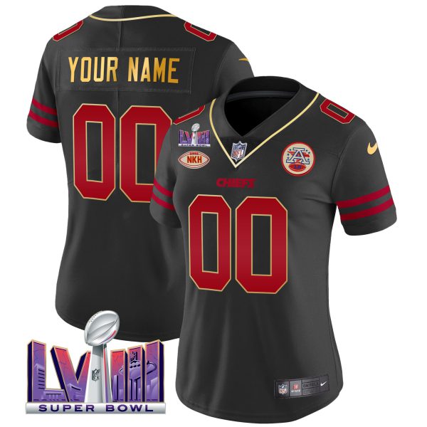 Chiefs Super Bowl LVIII Patch Vapor Custom Jersey V2 - All Stitched - Image 12