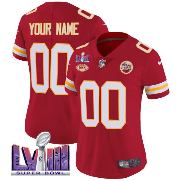 Chiefs Super Bowl LVIII Patch Vapor Custom Jersey V2 - All Stitched - Image 13