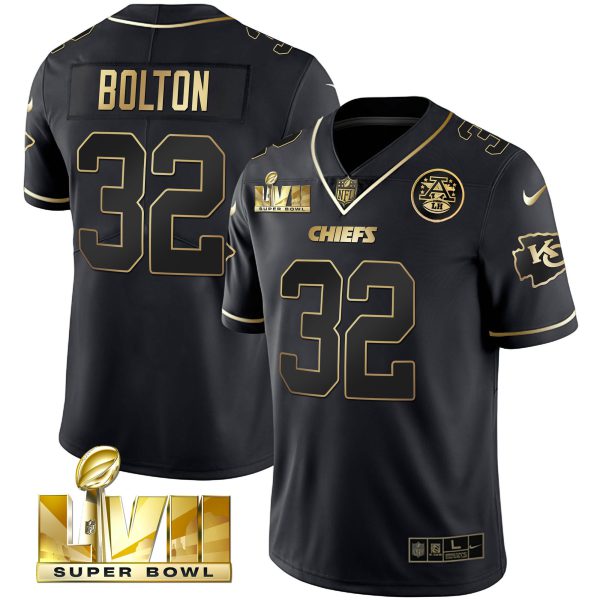 Men's Chiefs Super Bowl Vapor Gold Jersey - All Stitched - Image 11