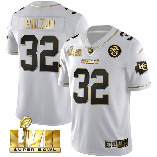 Men's Chiefs Super Bowl Vapor Gold Jersey - All Stitched - Image 19