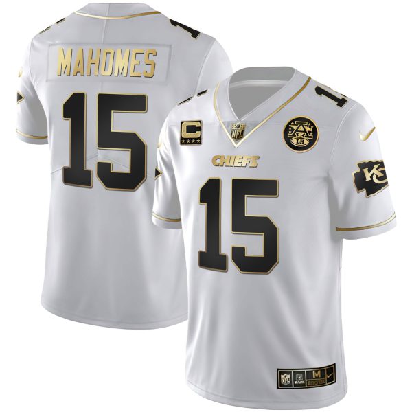Men's Chiefs White Gold & Black Gold - All Stitched - Image 9