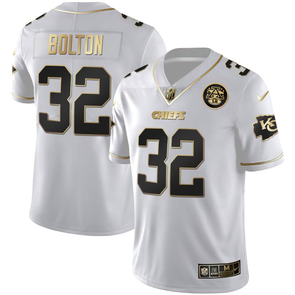Men's Chiefs White Gold & Black Gold - All Stitched - Image 11