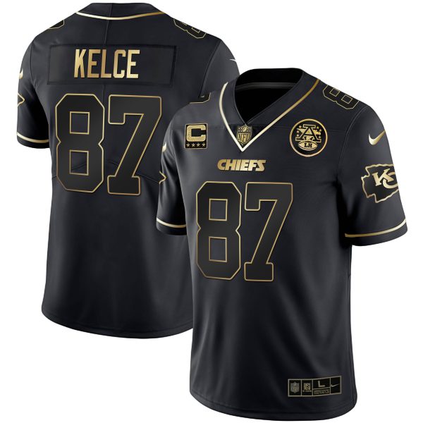 Men's Chiefs White Gold & Black Gold - All Stitched - Image 18
