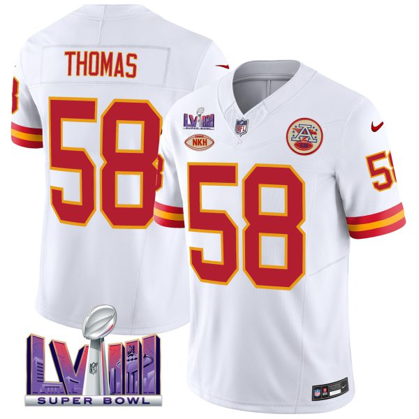 Men's Chiefs Throwback Super Bowl LVIII Vapor Jersey - All Stitched - Image 3
