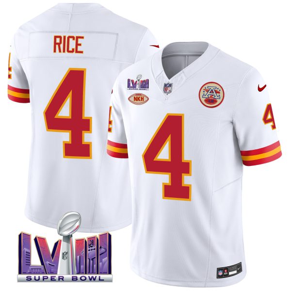 Men's Chiefs Throwback Super Bowl LVIII Vapor Jersey - All Stitched - Image 7
