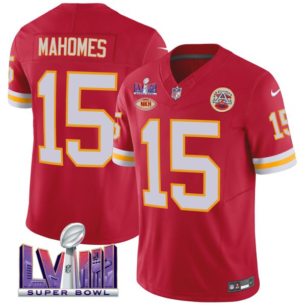 Men's Chiefs Throwback Super Bowl LVIII Vapor Jersey - All Stitched - Image 8