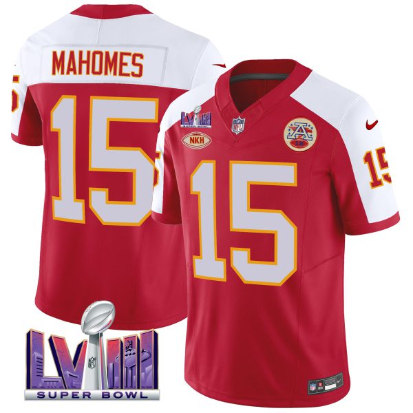 Men's Chiefs Throwback Super Bowl LVIII Vapor Jersey - All Stitched - Image 15