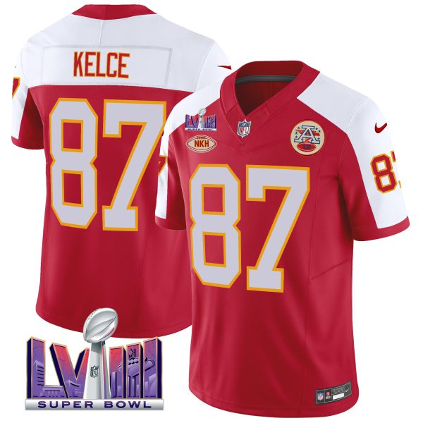 Men's Chiefs Throwback Super Bowl LVIII Vapor Jersey - All Stitched - Image 16