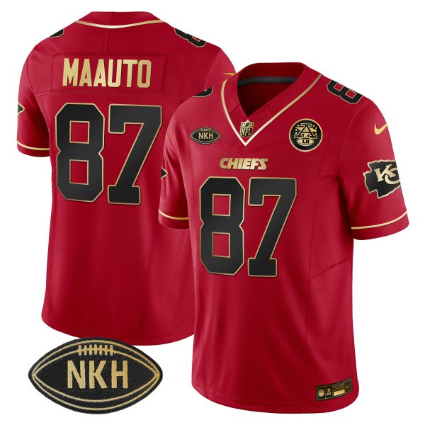 #87 Travis Kelce Maauto Chiefs Vapor Jersey - All Stitched - Image 4