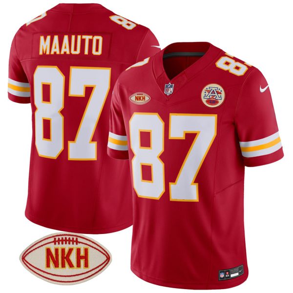 #87 Travis Kelce Maauto Chiefs Vapor Jersey - All Stitched - Image 6