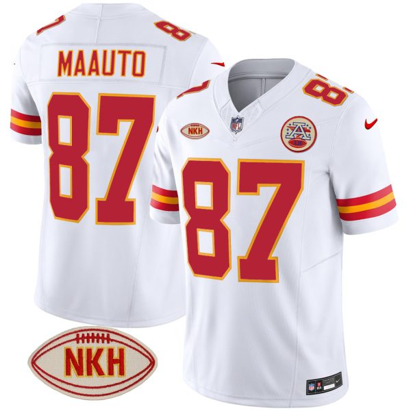 #87 Travis Kelce Maauto Chiefs Vapor Jersey - All Stitched - Image 7