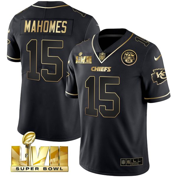 Men's Chiefs Super Bowl Vapor Gold Jersey V2- All Stitched - Image 13