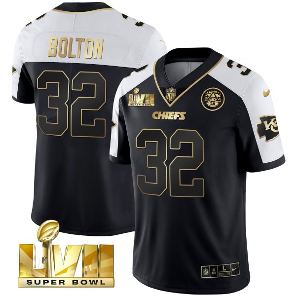 Men's Chiefs Super Bowl Vapor Gold Jersey V2- All Stitched - Image 27