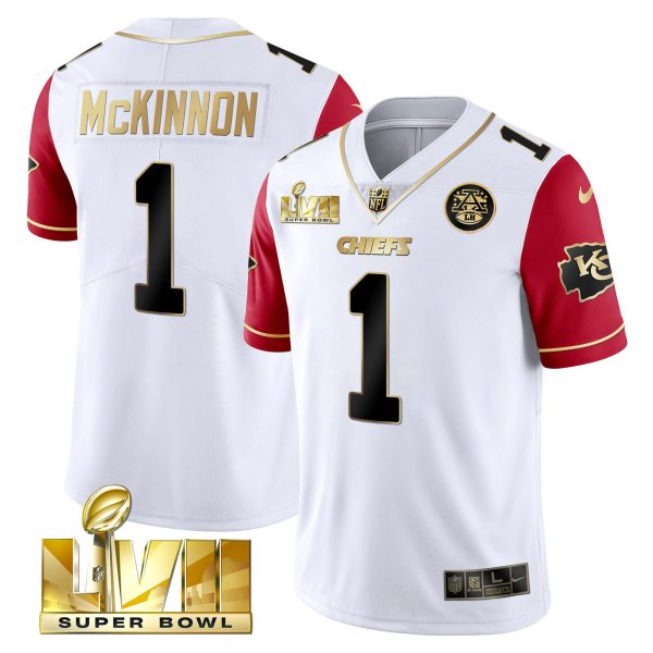Men's Chiefs Super Bowl Vapor Gold Jersey V2- All Stitched - Image 42