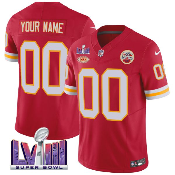 Chiefs Throwback Super Bowl LVIII Vapor Custom Jersey - All Stitched - Image 2
