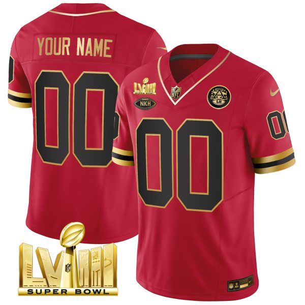 Chiefs Throwback Super Bowl LVIII Vapor Custom Jersey - All Stitched - Image 5