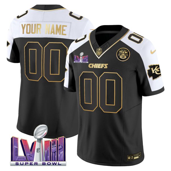 Chiefs Super Bowl LVIII Patch Vapor Custom Jersey V4 - All Stitched - Image 4
