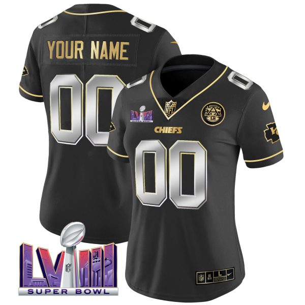 Chiefs Super Bowl LVIII Patch Vapor Custom Jersey V4 - All Stitched - Image 8