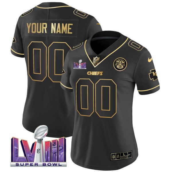 Chiefs Super Bowl LVIII Patch Vapor Custom Jersey V4 - All Stitched - Image 9