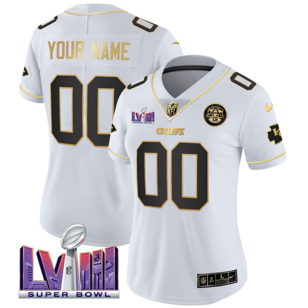 Chiefs Super Bowl LVIII Patch Vapor Custom Jersey V4 - All Stitched - Image 10