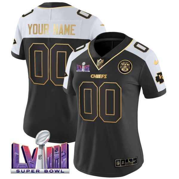 Chiefs Super Bowl LVIII Patch Vapor Custom Jersey V4 - All Stitched - Image 11