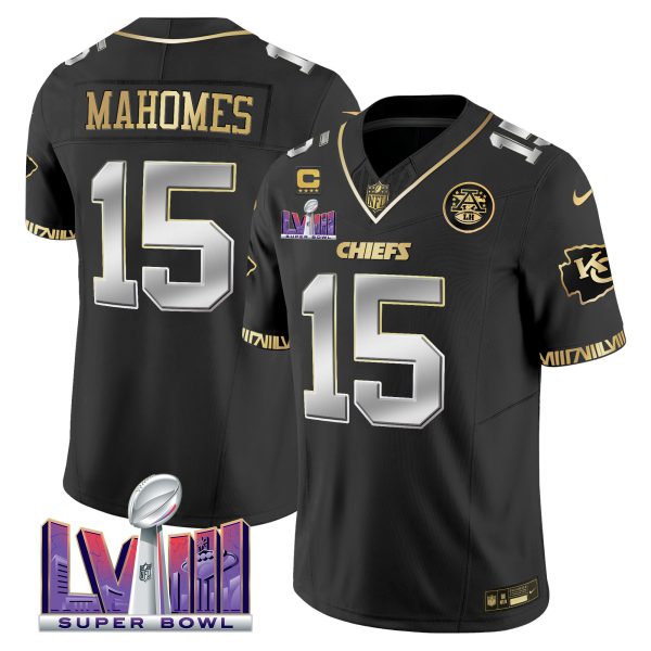 Men's Chiefs Super Bowl LVIII Pattern Vapor Jersey V2 - All Stitched - Image 8