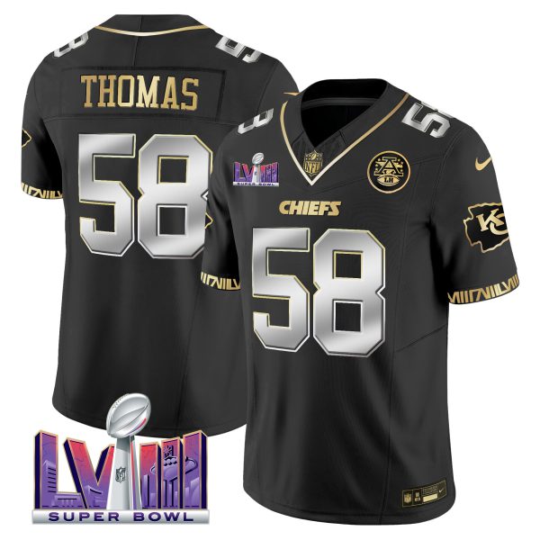 Men's Chiefs Super Bowl LVIII Pattern Vapor Jersey V2 - All Stitched - Image 10