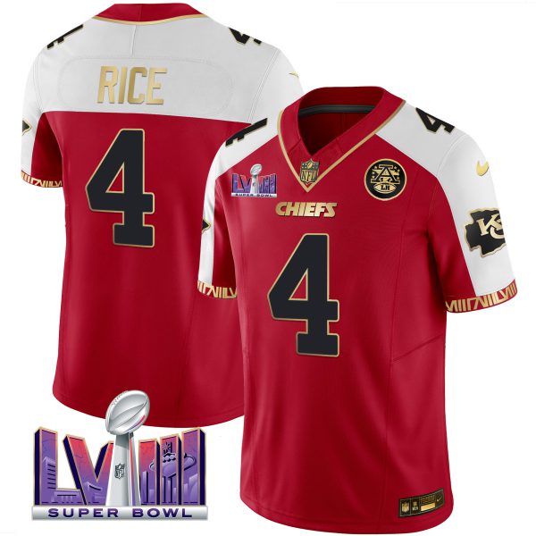 Men's Chiefs Super Bowl LVIII Pattern Vapor Jersey V2 - All Stitched - Image 21