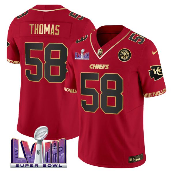 Men's Chiefs Super Bowl LVIII Pattern Vapor Jersey V2 - All Stitched - Image 24