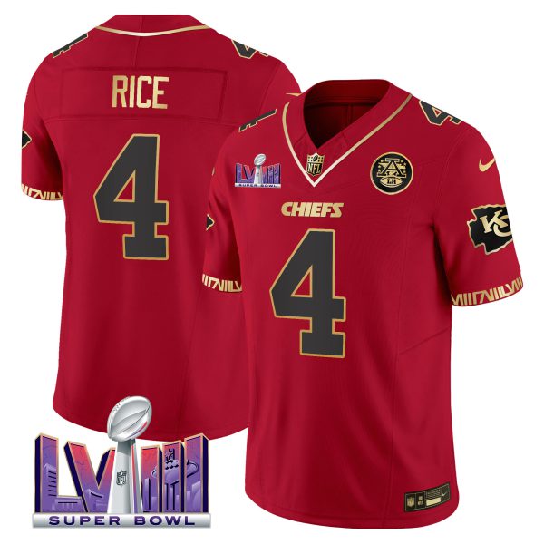 Men's Chiefs Super Bowl LVIII Pattern Vapor Jersey V2 - All Stitched - Image 28