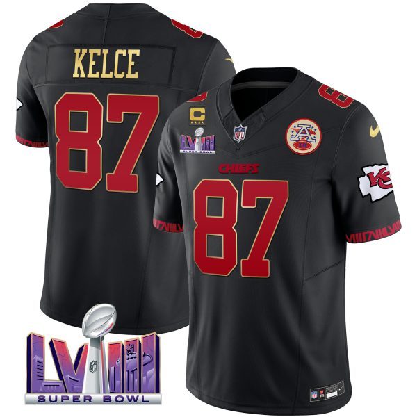 Men's Chiefs Super Bowl LVIII Pattern Vapor Jersey V2 - All Stitched - Image 30