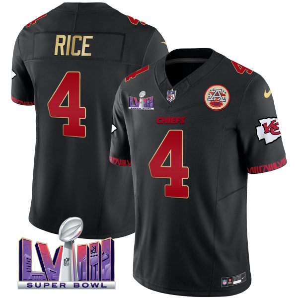 Men's Chiefs Super Bowl LVIII Pattern Vapor Jersey V2 - All Stitched - Image 35