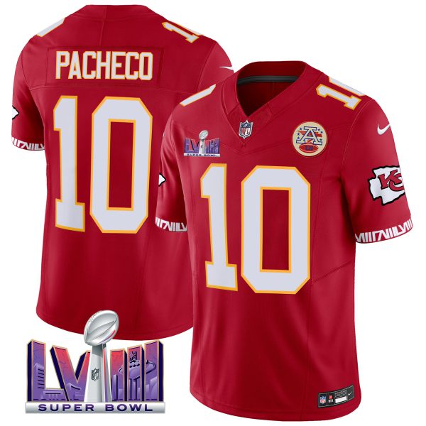 Men's Chiefs Super Bowl LVIII Pattern Vapor Jersey V2 - All Stitched - Image 39