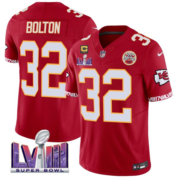 Men's Chiefs Super Bowl LVIII Pattern Vapor Jersey V2 - All Stitched - Image 41
