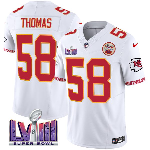 Men's Chiefs Super Bowl LVIII Pattern Vapor Jersey V2 - All Stitched - Image 45