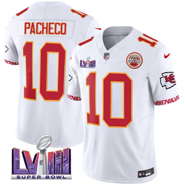 Men's Chiefs Super Bowl LVIII Pattern Vapor Jersey V2 - All Stitched - Image 46