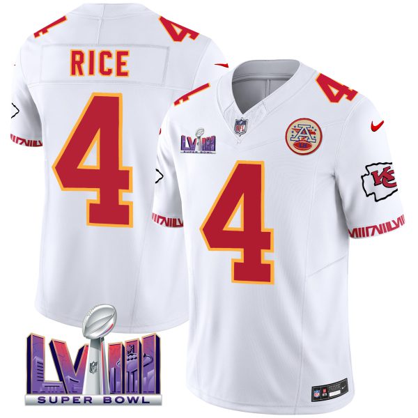Men's Chiefs Super Bowl LVIII Pattern Vapor Jersey V2 - All Stitched - Image 49