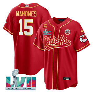 Youth's Chiefs Super Bowl LVII Cool base Jersey - All Stitched