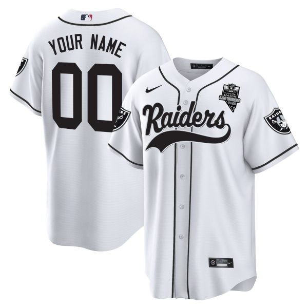 Raiders Baseball Custom Jersey - All Stitched - Image 2