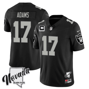 Men’s Raiders 2023 Nevada Silver State Patch Vapor Jersey – All Stitched