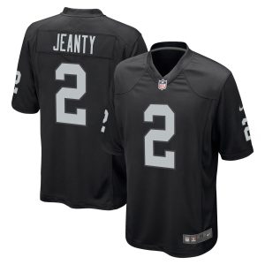 Ashton Jeanty #2 Las Vegas Raiders Black Jersey - All Stitched