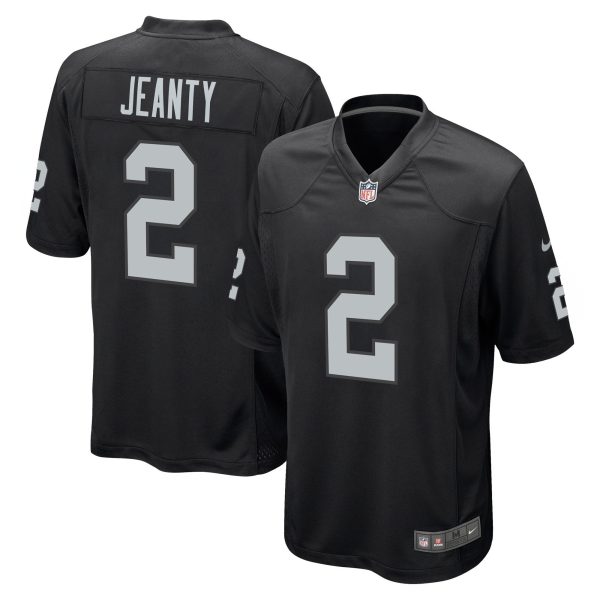 Ashton Jeanty #2 Las Vegas Raiders Black Jersey - All Stitched