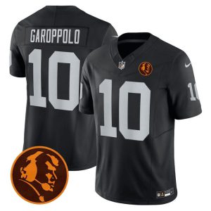 Men's Raiders John Madden Honoring Patch Vapor Jersey - All Stitched