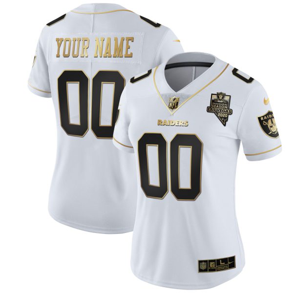 Raiders Inaugural Season Patch Gold & Split Custom Name and Number - All Stitched - Image 2