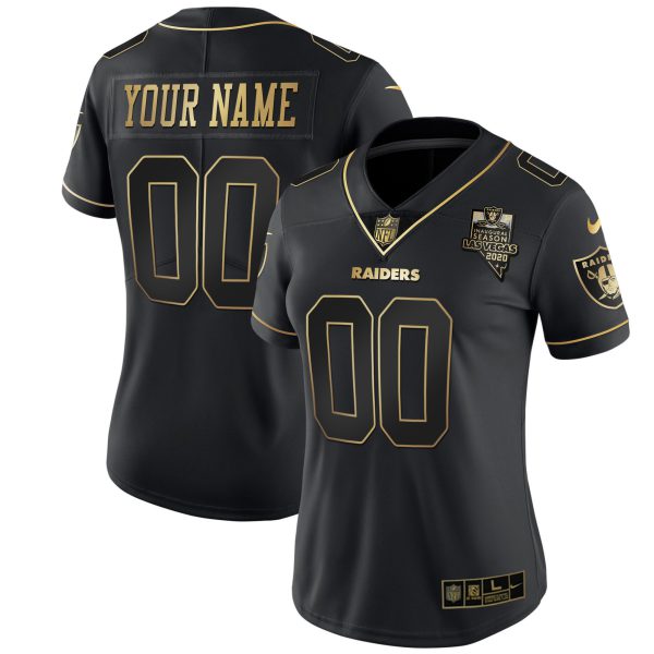 Raiders Inaugural Season Patch Gold & Split Custom Name and Number - All Stitched - Image 4