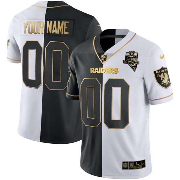 Raiders Inaugural Season Patch Gold & Split Custom Name and Number - All Stitched - Image 7