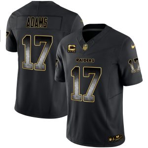 Men's Raiders Gold Arch Smoke Vapor Jersey - All Stitched